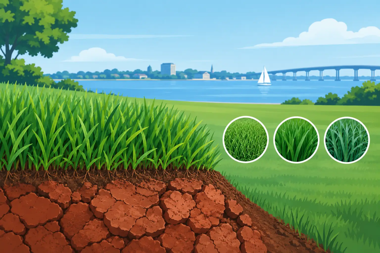 Best Grass for Clay Soil in Newport News
