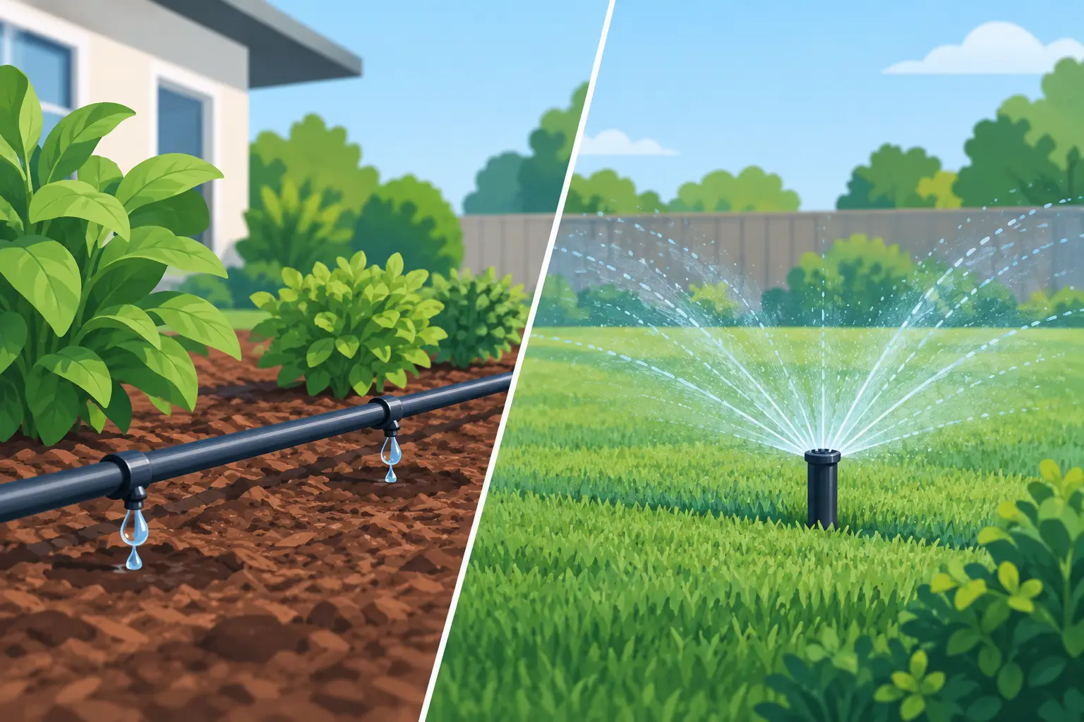 Drip Irrigation Versus Sprinklers for Your Yard