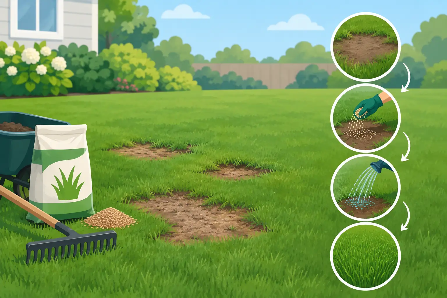 How to Repair Bare Lawn Spots That Keep Returning